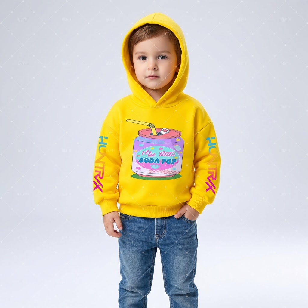 Kids Soda Pop Hoodie – KPop Music Style (3–14 Years)