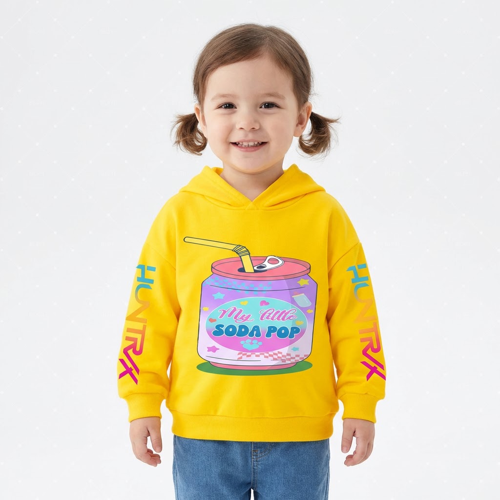 Kids Soda Pop Hoodie – KPop Music Style (3–14 Years)
