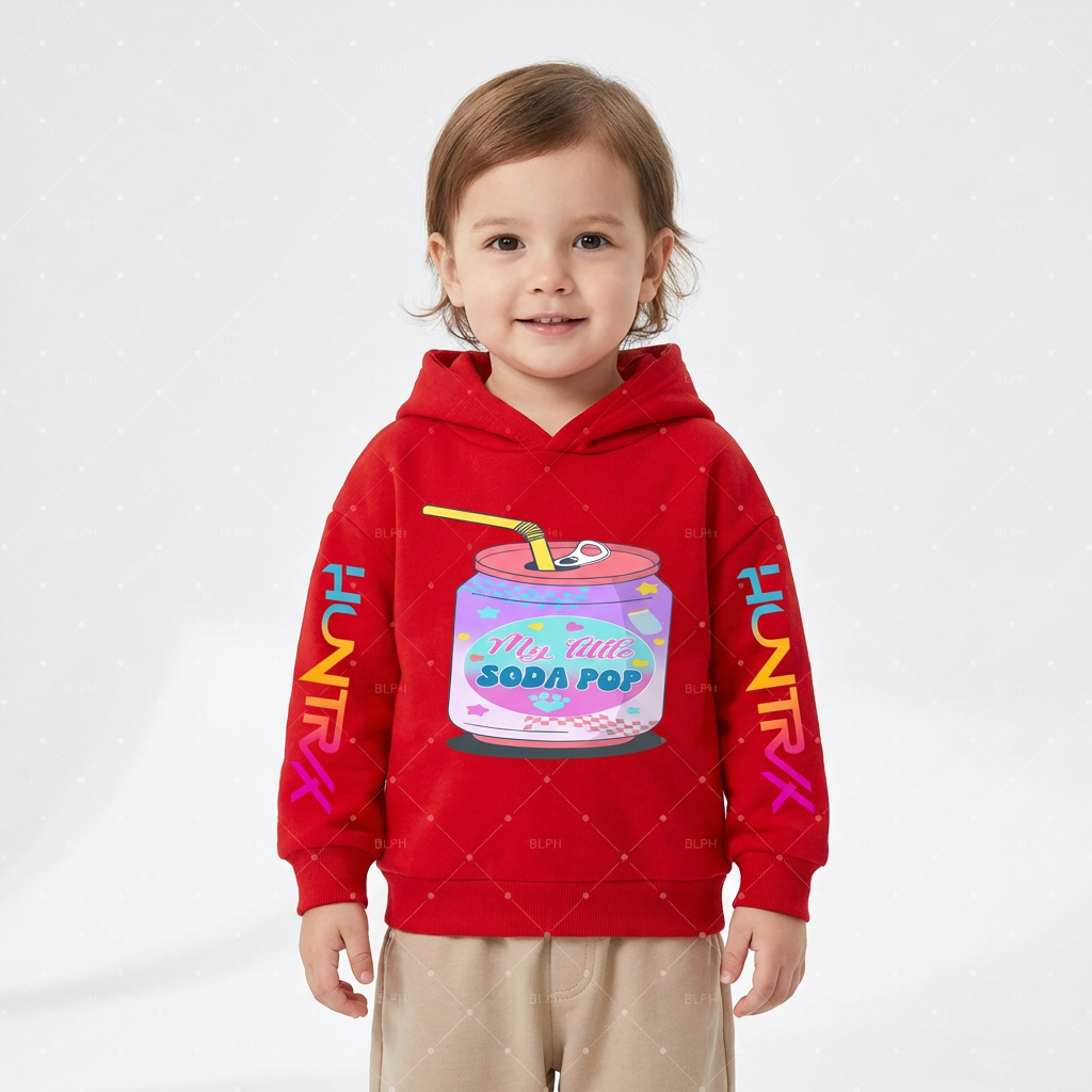 Kids Soda Pop Hoodie – KPop Music Style (3–14 Years)