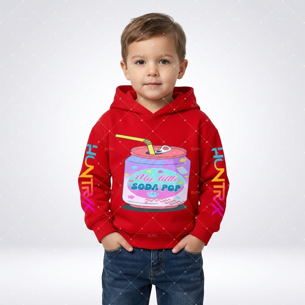 Kids Soda Pop Hoodie – KPop Music Style (3–14 Years)