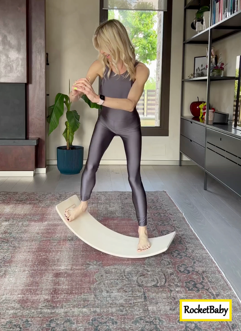 Balance Board Natural Wood Montessori Inspired