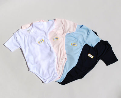 Bodysuit Kimono Short Sleeve Baby Blue