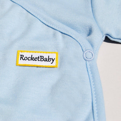 Bodysuit Kimono Short Sleeve Baby Blue