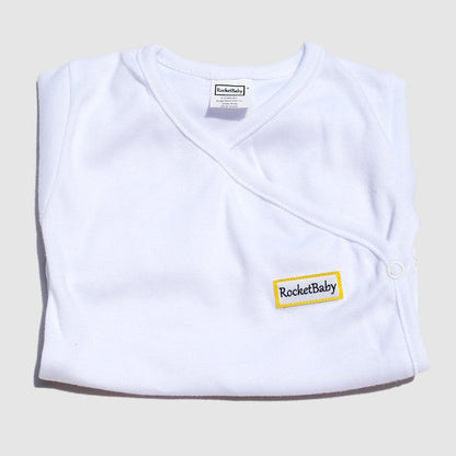 Bodysuit Kimono Short Sleeve White
