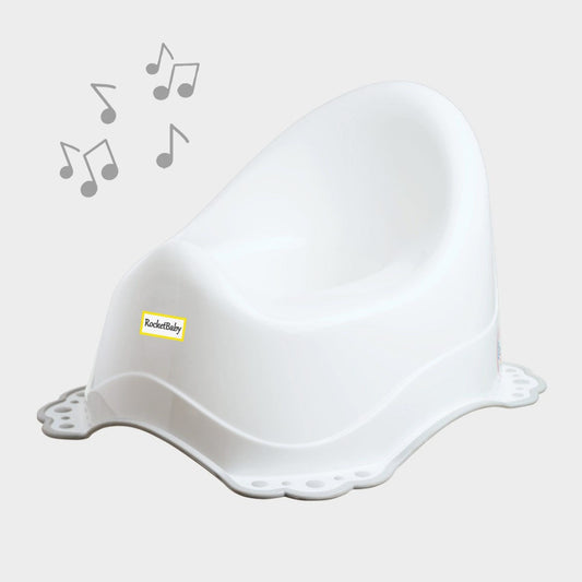 Potty with Songs non-slip White Snow