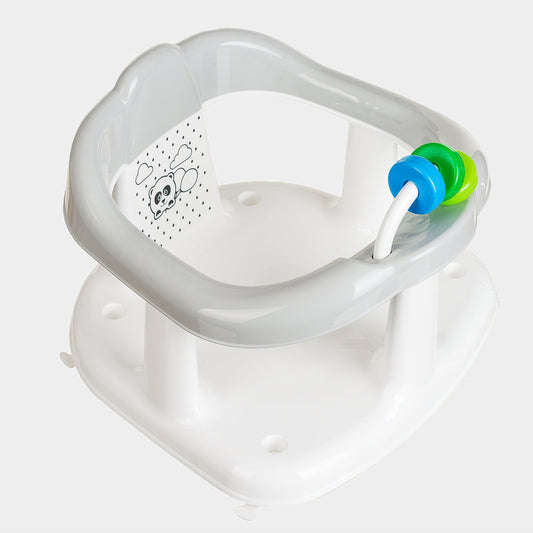 Bath Seat with Toys White and Grey