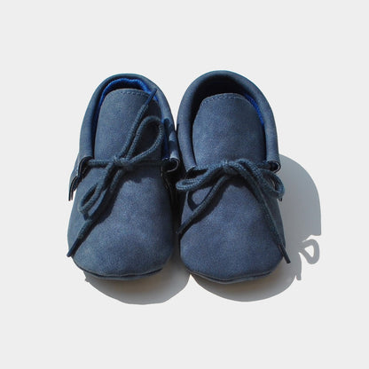 Mocasines Suela Blanda Bebé Azul Oscuro