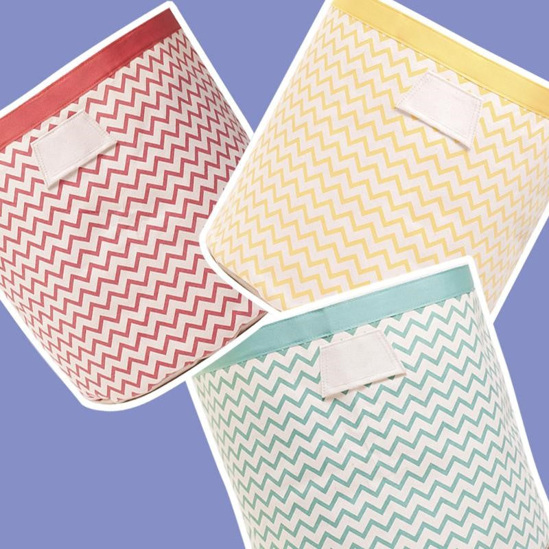 Storage Bin XXL ZigZag Yellow