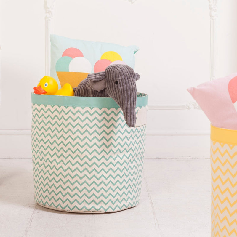 Storage Bin XXL ZigZag Green