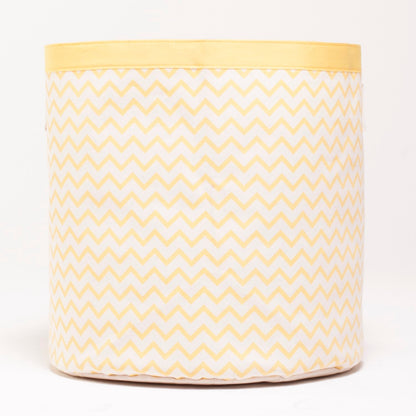 Storage Bin XXL ZigZag Yellow