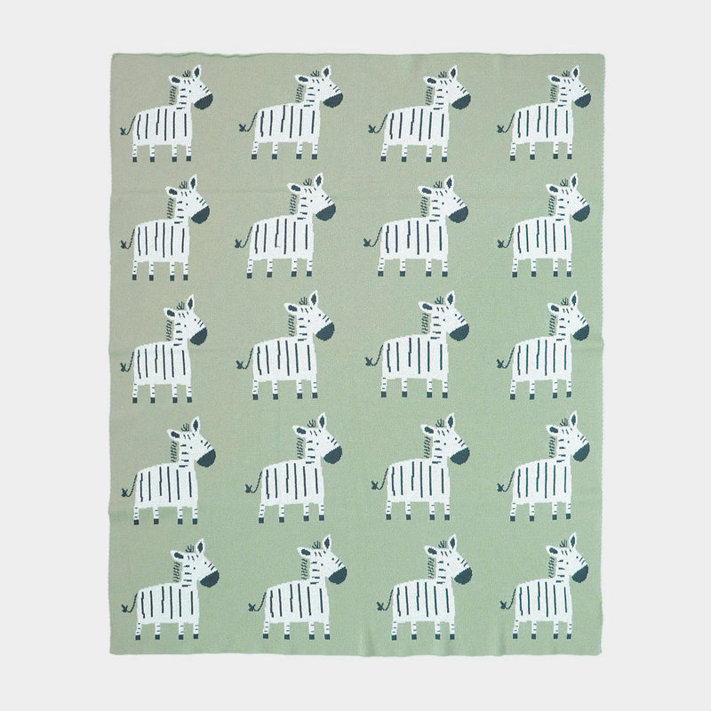 Cotton Baby Blanket Zebra