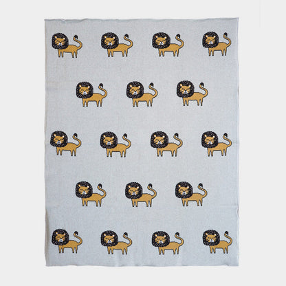 Cotton Baby Blanket Lion