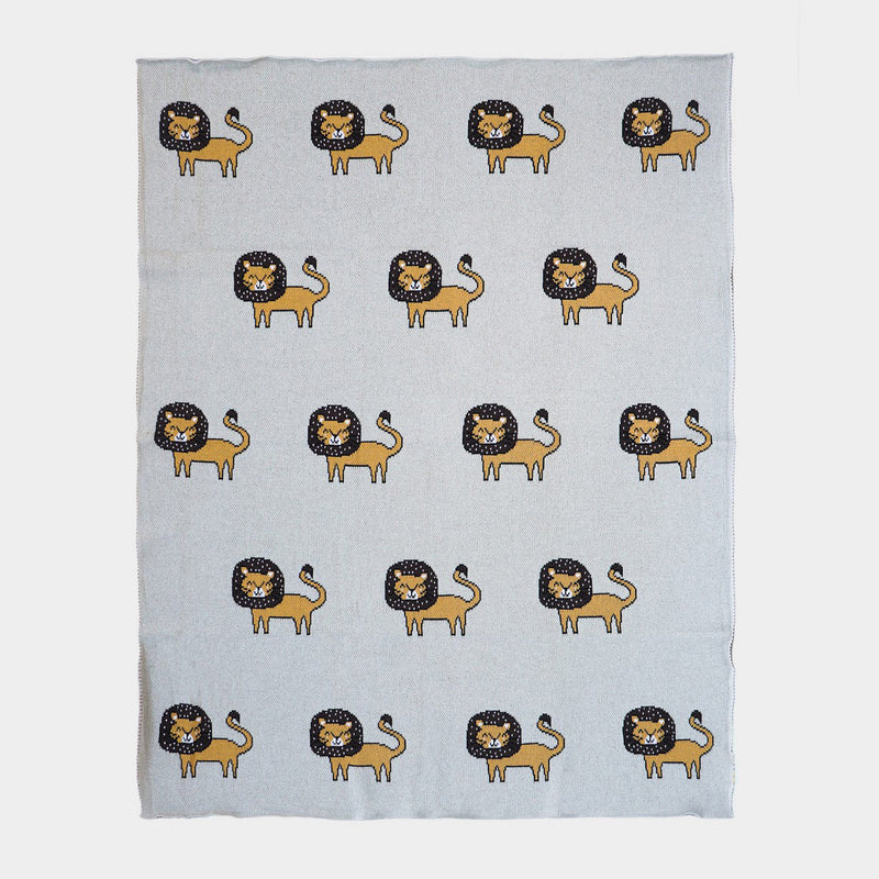 Cotton Baby Blanket Lion