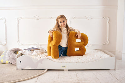 Low Kids Bed Montessori Grey Whale