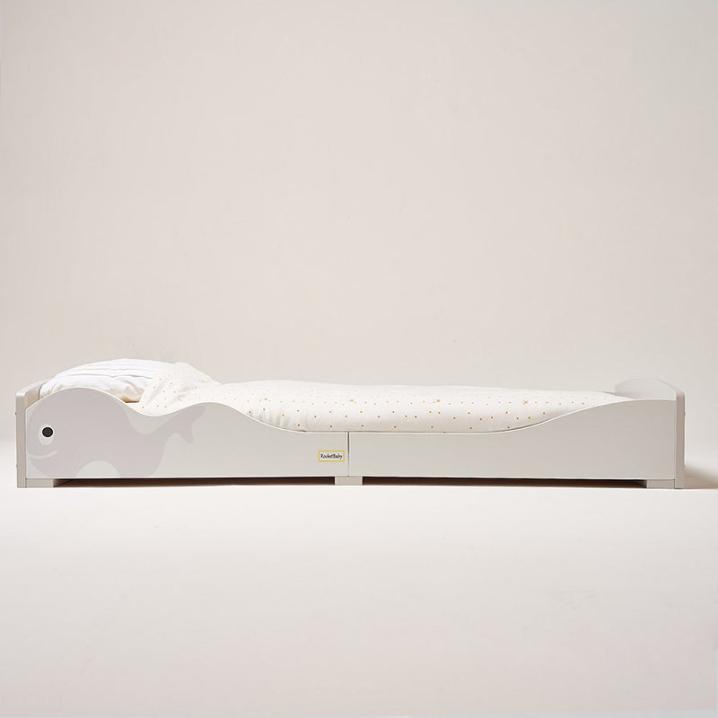 Low Kids Bed Montessori Grey Whale