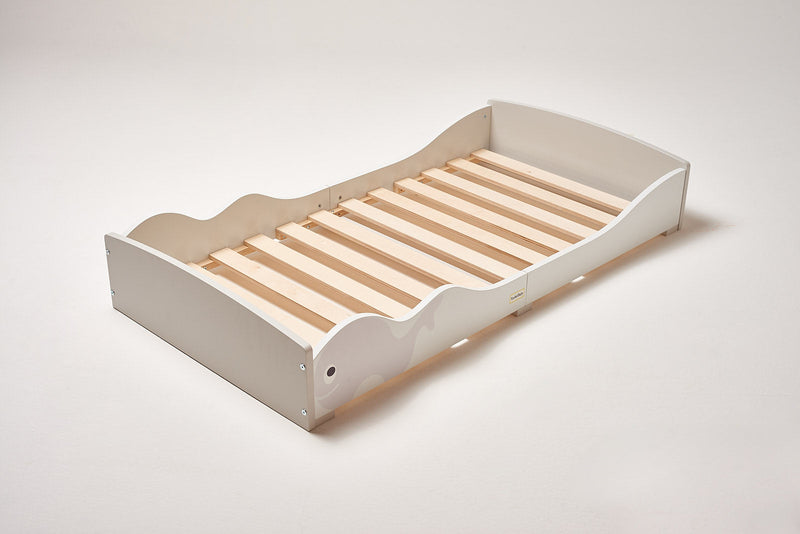 Low Kids Bed Montessori Grey Whale
