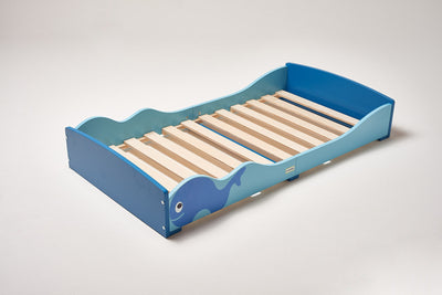 Low Kids Bed Montessori Blue Whale