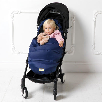 Stroller Footmuff with Ears Blue