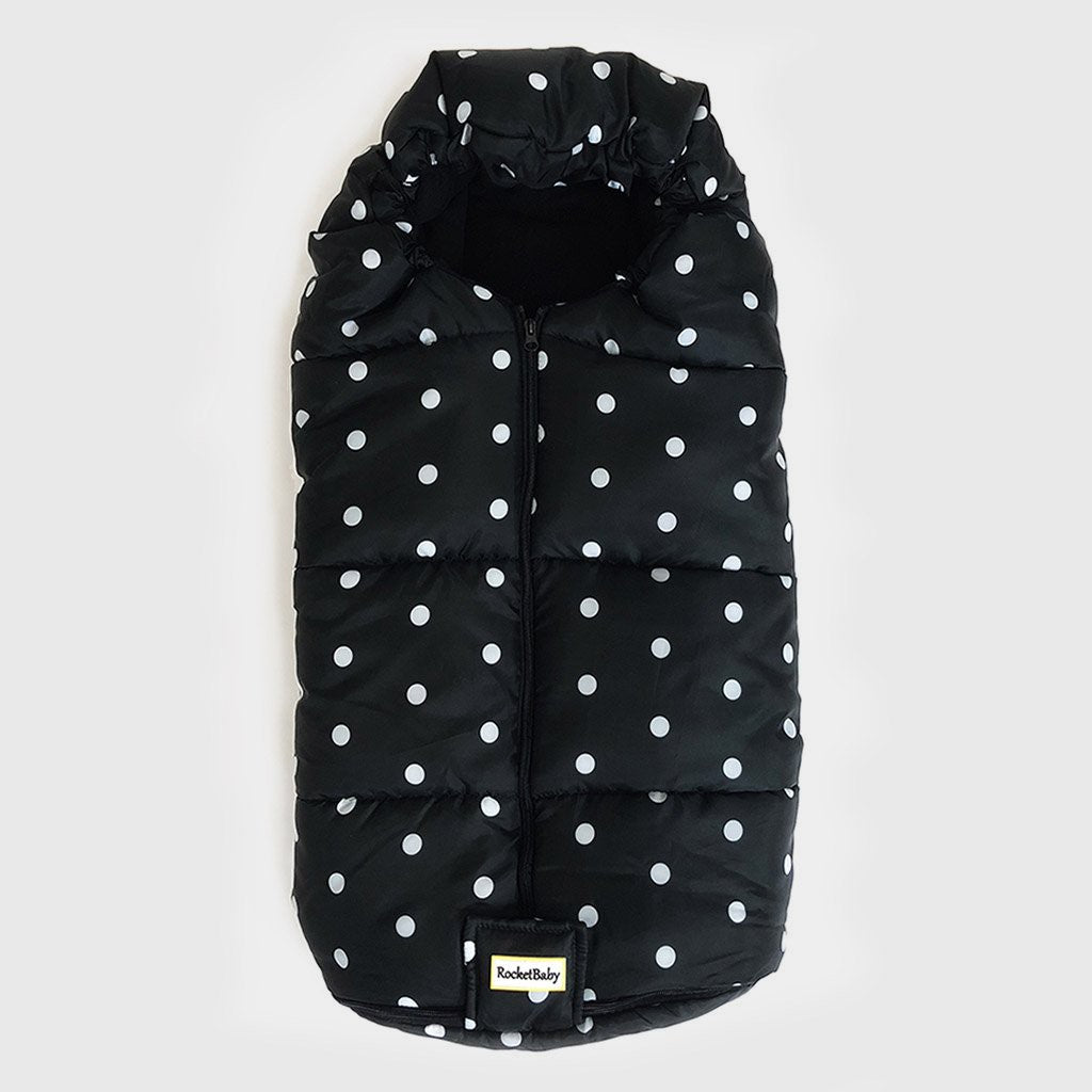 Sacco Coprigambe per Passeggino Igloo Dots Nero