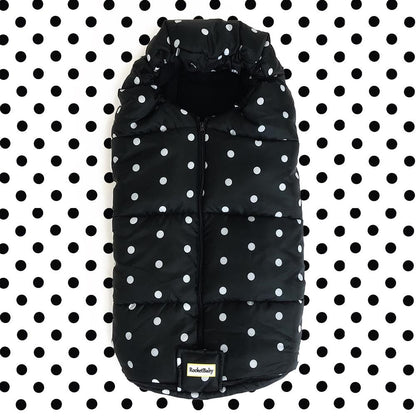 Sacco Coprigambe per Passeggino Igloo Dots Nero