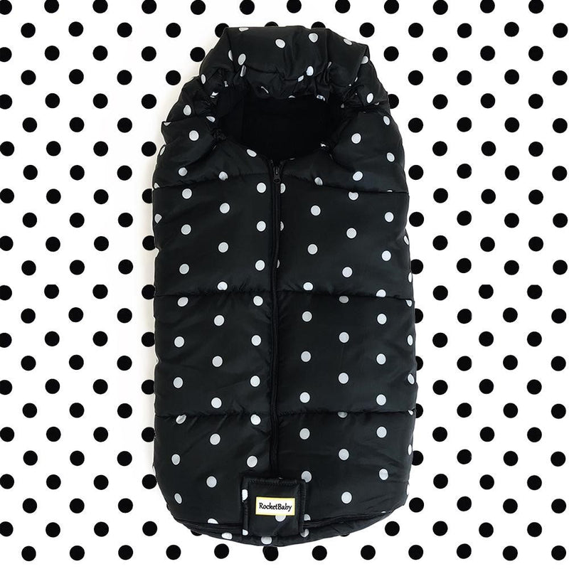 Stroller Footmuff Igloo Dots Black