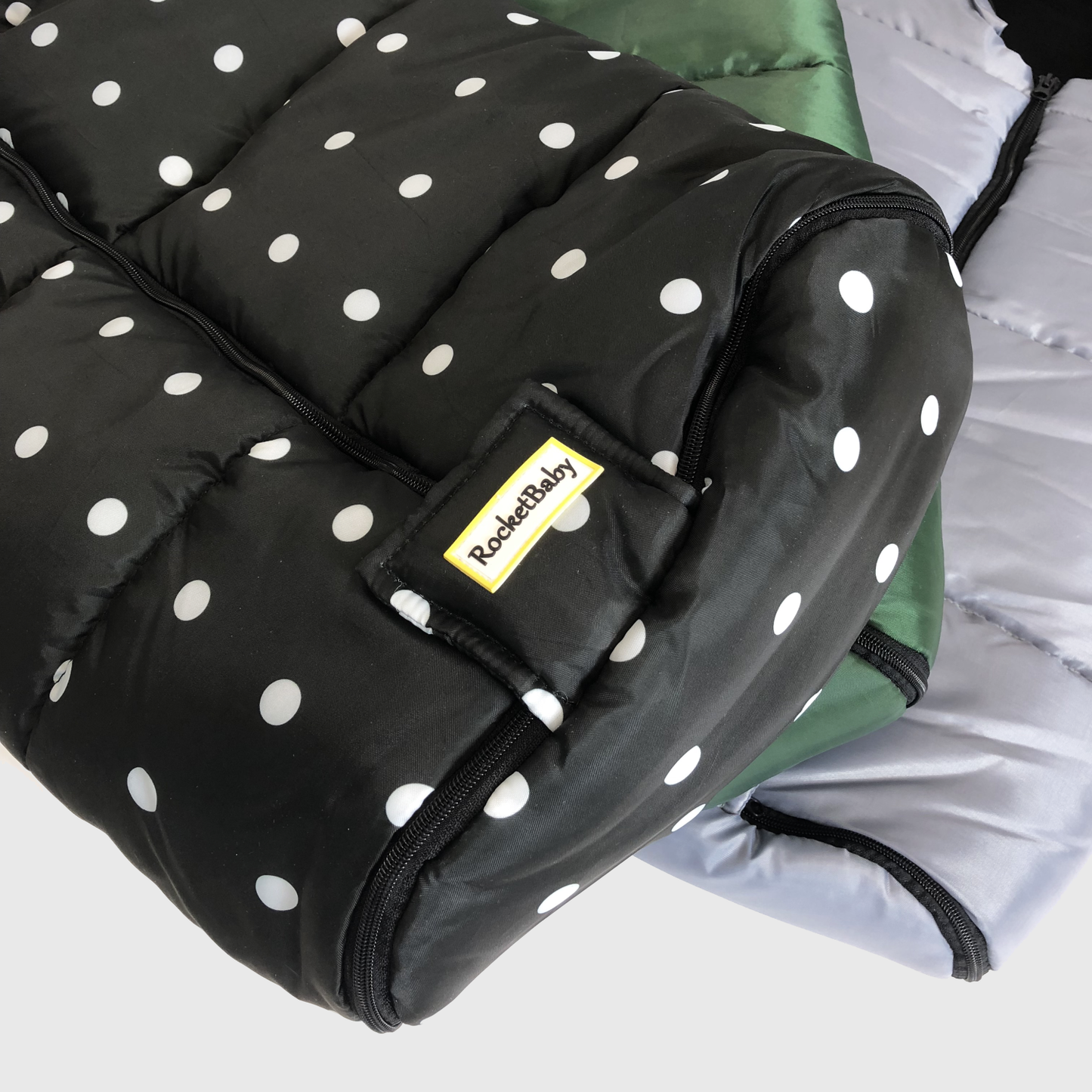 Sacco Coprigambe per Passeggino Igloo Dots Nero