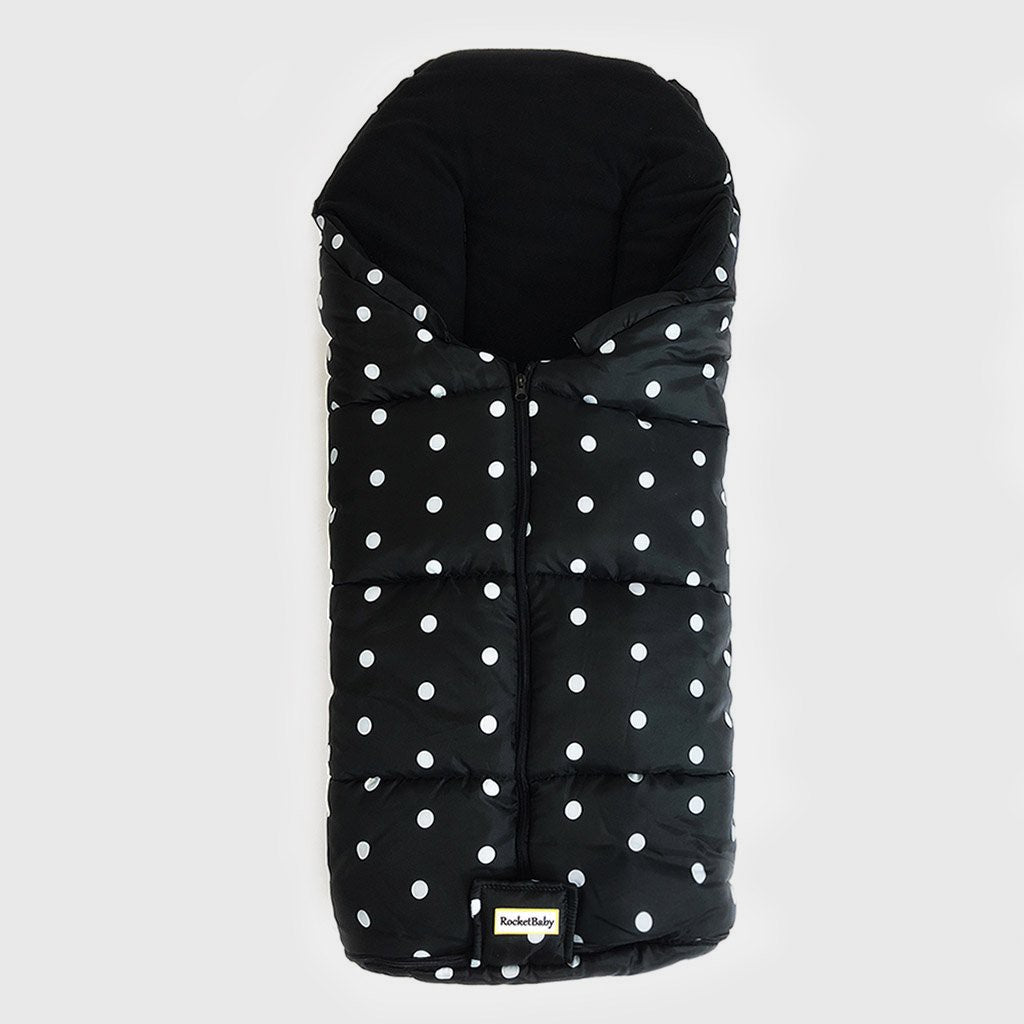 Sacco Coprigambe per Passeggino Igloo Dots Nero
