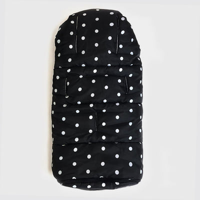 Stroller Footmuff Igloo Dots Black