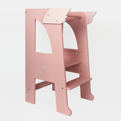 Step Stool Montessori Tower Pink Paris