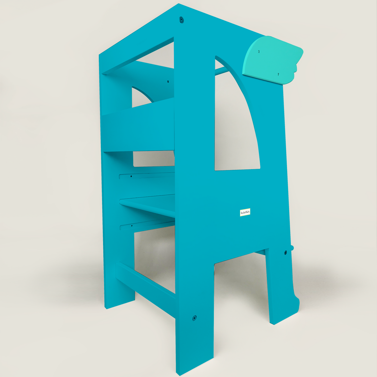 Barra di Protezione Frontale Verde Accessorio per Sgabello Torre Montessori