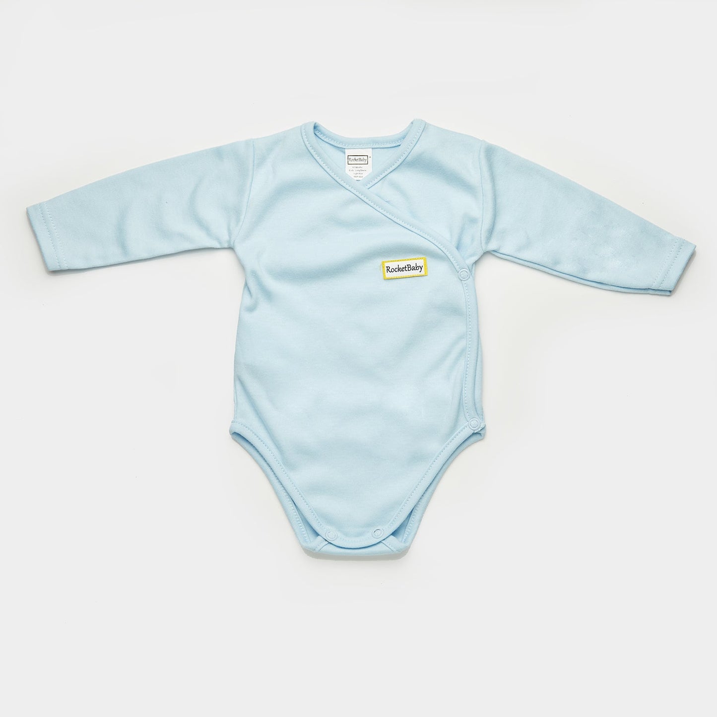 Body Kimono Manica Lunga Baby Blu