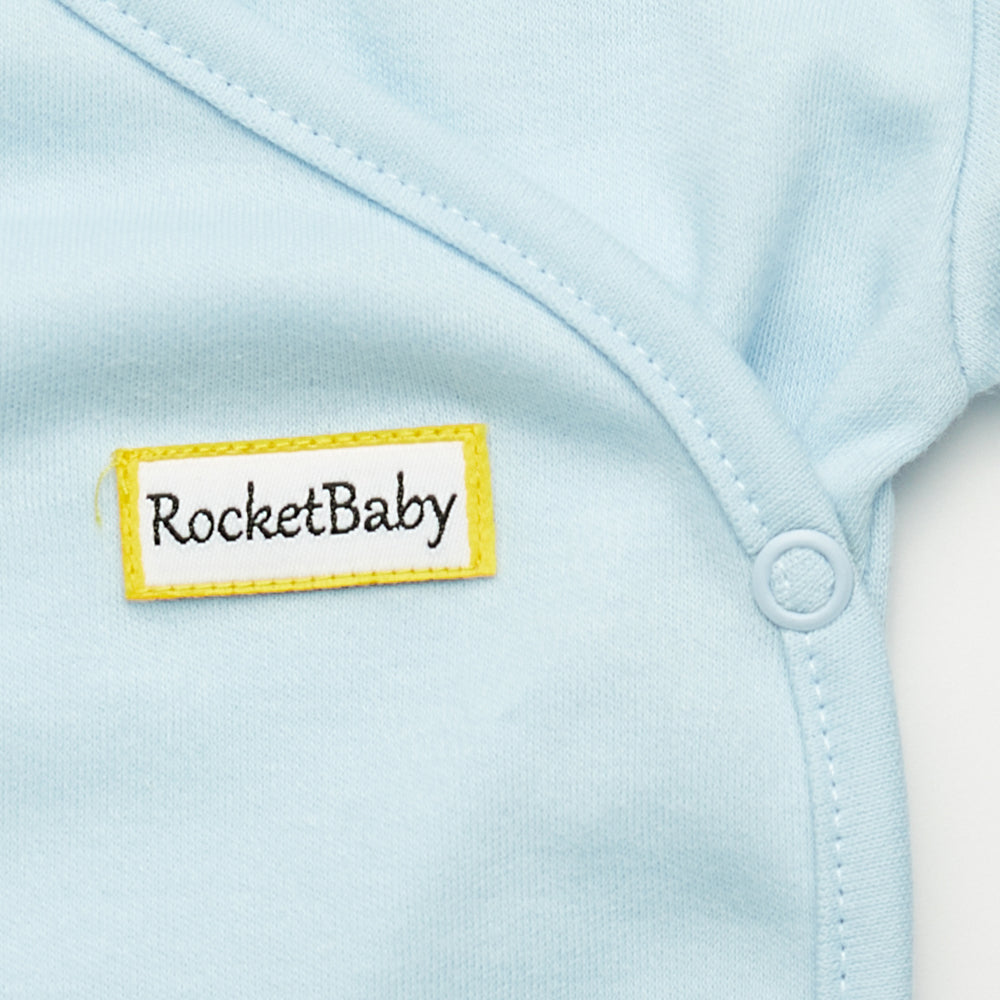 Body Kimono Manica Lunga Baby Blu