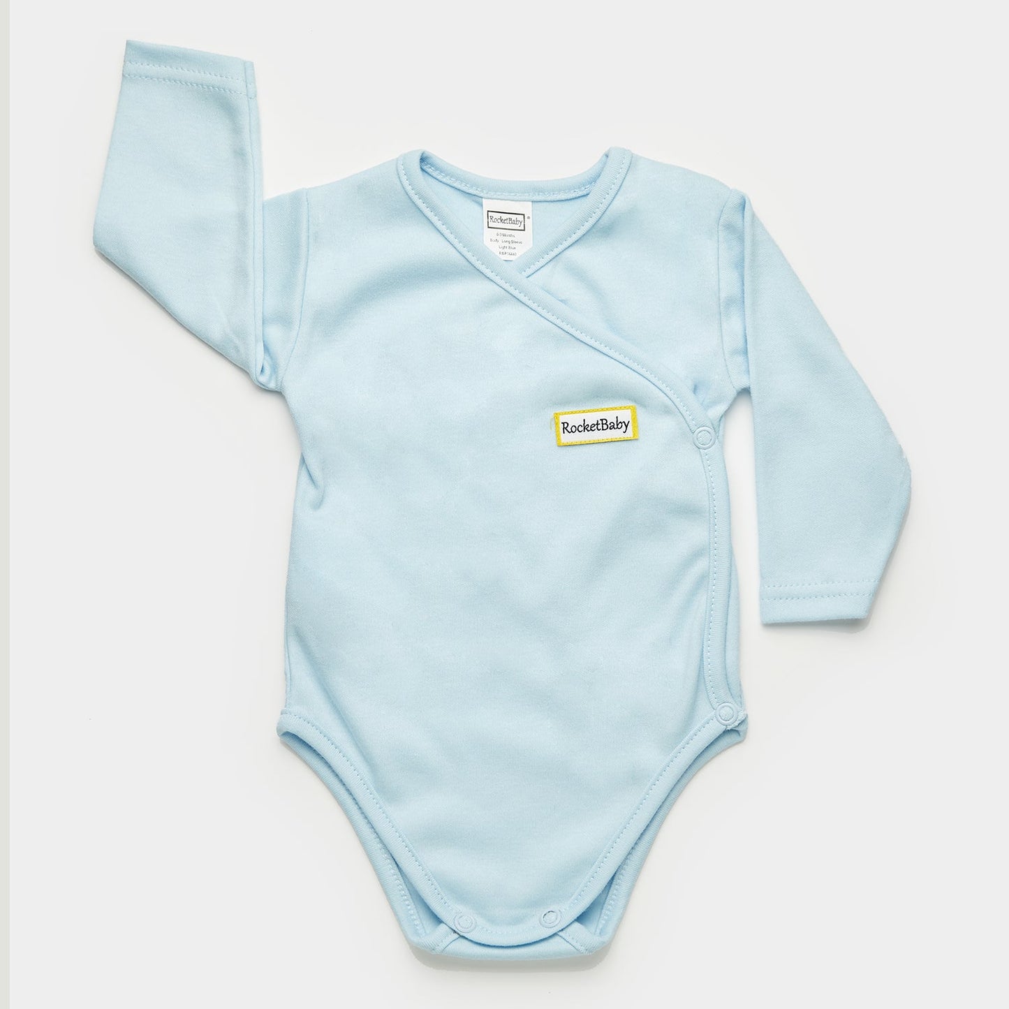 Body Kimono Manica Lunga Baby Blu