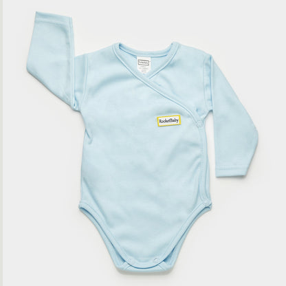 Body Kimono Manica Lunga Baby Blu