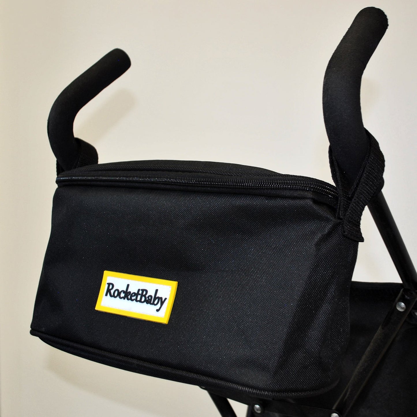 Borsa organizer per passeggino nera con cerniera