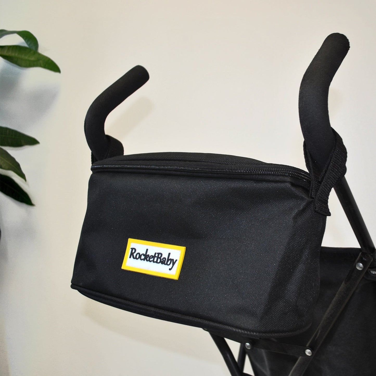 Borsa organizer per passeggino nera con cerniera