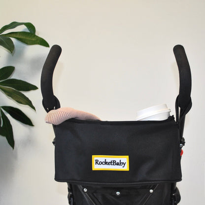 Borsa organizer per passeggino nera con cerniera