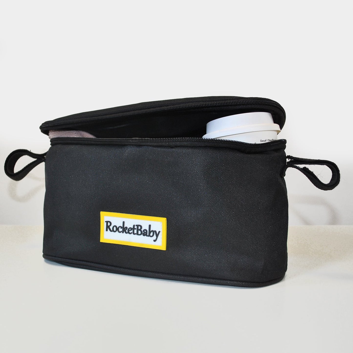 Borsa organizer per passeggino nera con cerniera
