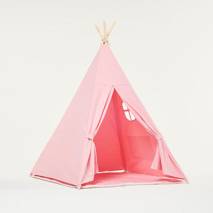 Tienda de juegos tipi rosa con cojín