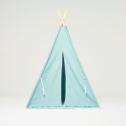 Teepee Play Tent Green with Cushion