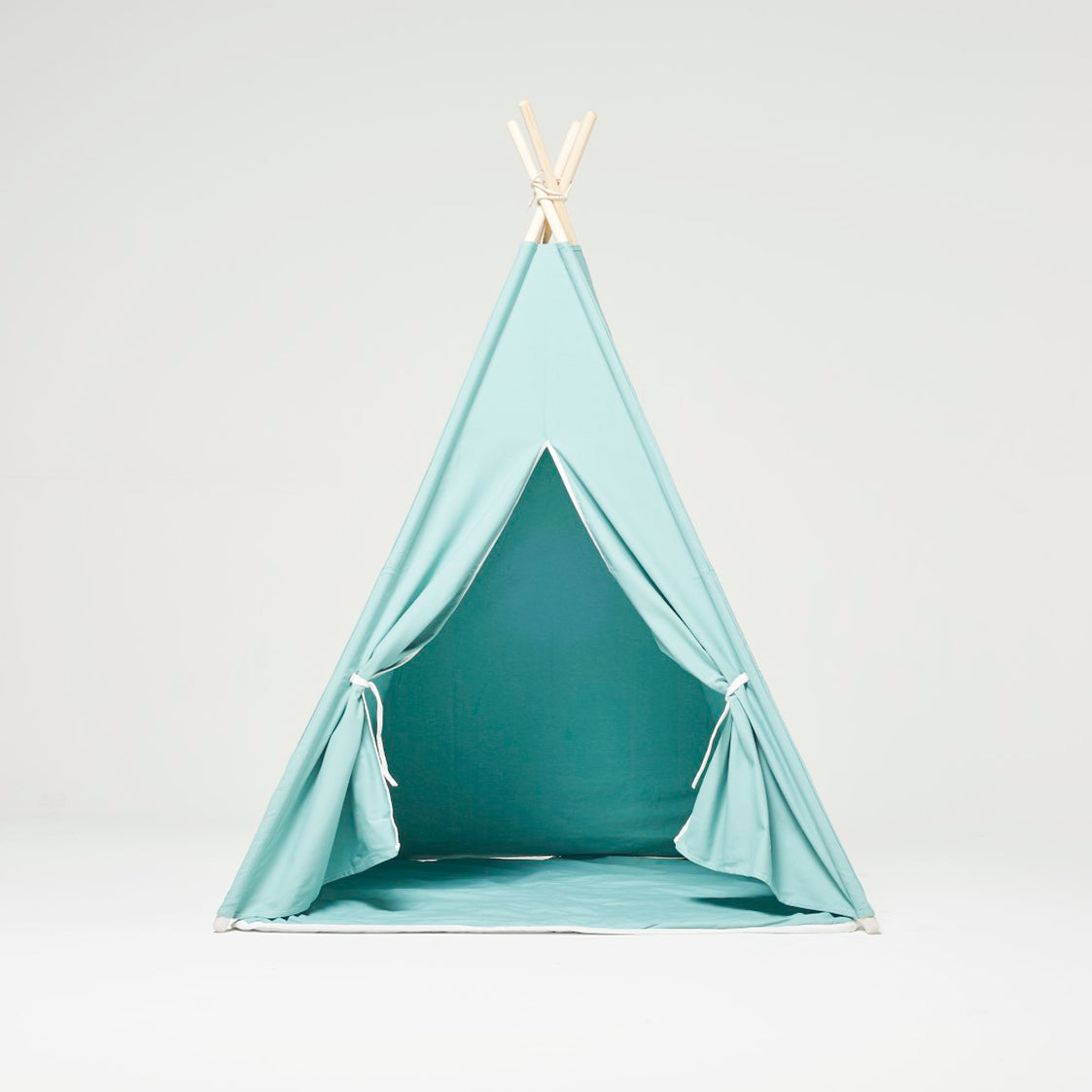 Teepee Play Tent Green with Cushion