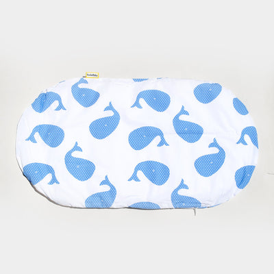 Topponcino Montessori Baby Cushion Blue Whales
