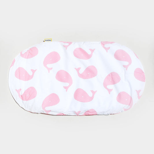 Topponcino Montessori Baby Cushion Pink Whales